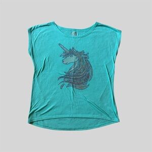 Girl’s Sparkly Unicorn SO Casual T-Shirt